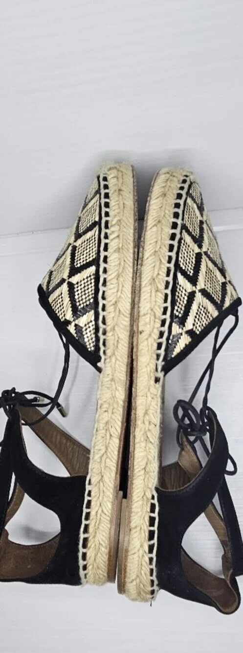 Aquazzura Luxury Printed Espadrilles Women's EU 39 Authentic